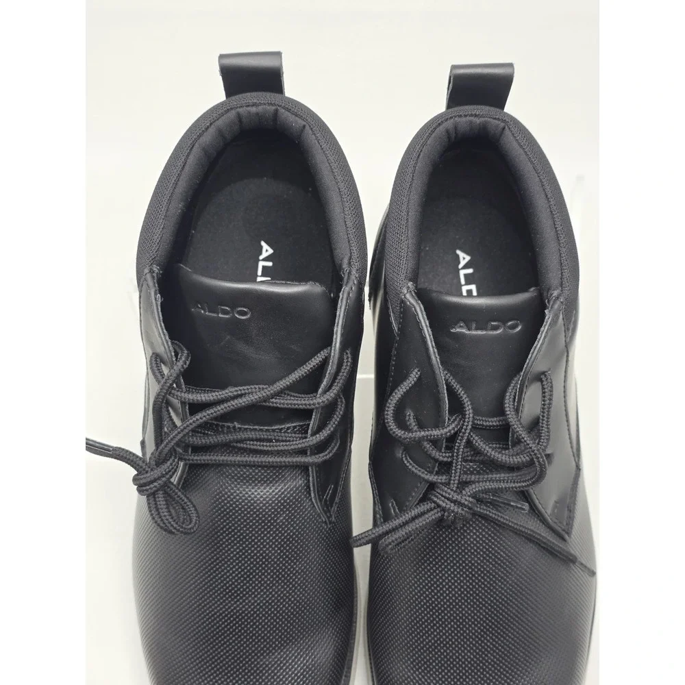 Aldo Black Chukka Boots Lace Up Casual Comfort Mens Size 9.5 M New